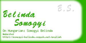 belinda somogyi business card